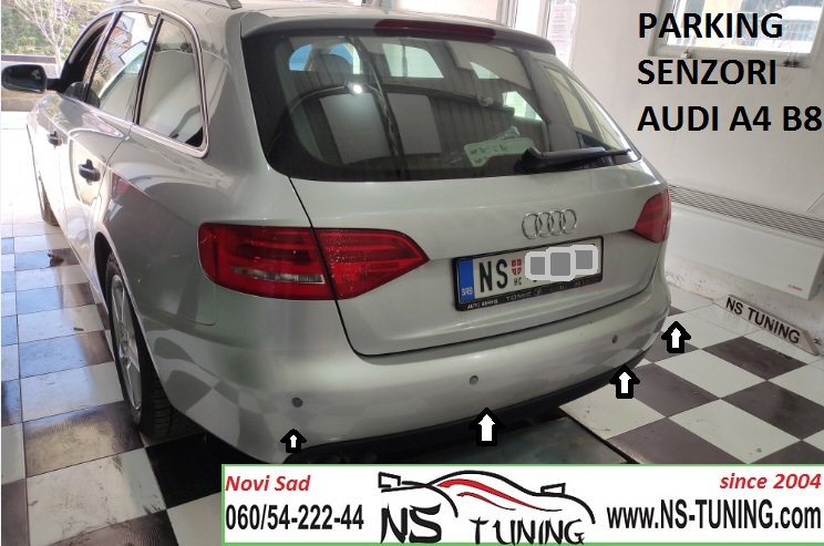 parking senzori ekran pistanje ugradnja novi sad ns tuning audi a4 b8 karavan